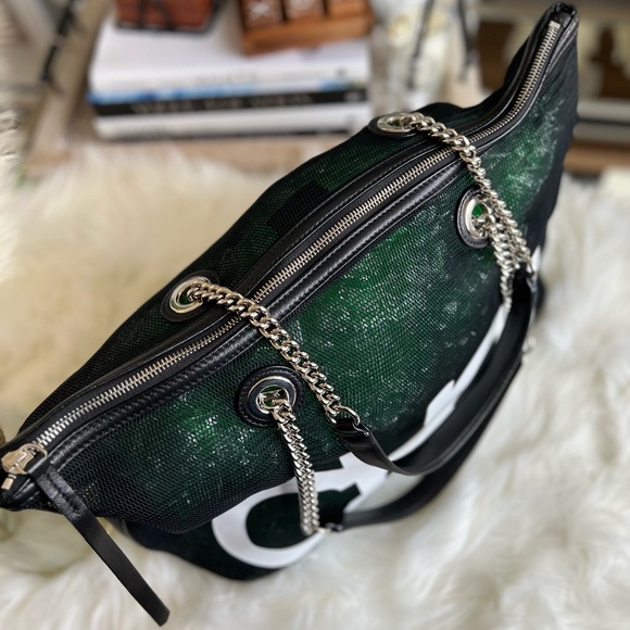 JIMMY CHOO Mesh Tote Bag w/ COA~NWOT🔥😍 - Picture 5 of 17